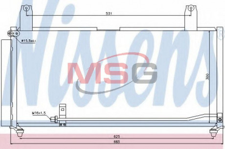 Конденсер кондиционера NISSENS 940080