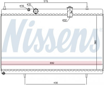 Радиатор охлаждения NISSENS 61271