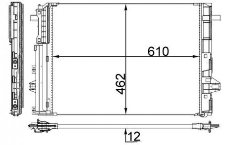 Конденсер кондиционера MAHLE KNECHT AC 446 000S