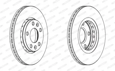 Тормозной диск FERODO DDF1728C