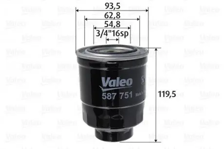 Фільтр паливний Valeo 587751