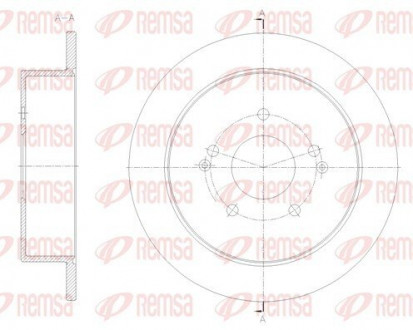 Диск тормозной REMSA 62096.00