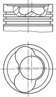 Поршень MAHLE KNECHT 03066 02 (фото 1)