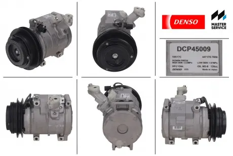 Компресор новий MITSUBISHI CARISMA (DA_) 96-00, CARISMA седан (DA_) 96-00, PAJERO III (V7_W, V6_W) DENSO DCP45009