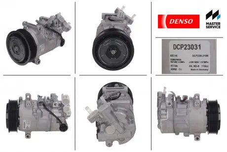 Компрессор новый RENAULT GRAND SCENIC III (JZ0 / 1_) 09-, RENAULT MEGANE III 09-16 DENSO DCP23031 (фото 1)
