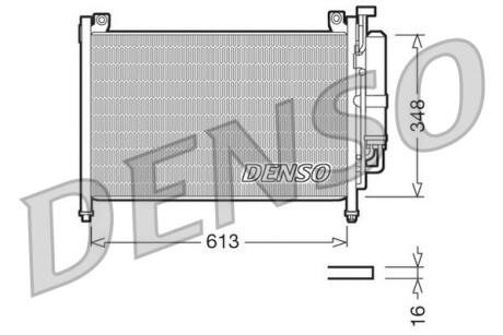 Радіатор кондиціонера MAZDA 2 (DE) 07- DENSO DCN44002