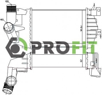 Радиатор наддува PROFIT 1780-0169