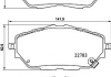 Колодки тормозные дисковые передние TOYOTA C-HR X1 (16-), Corolla (18-) (NP1170) NISSHINBO
