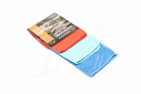 Салфетки микрофибра 30х30 см., 3 шт <ДК> Dk-Дорожная Карта DK-03MK-NC