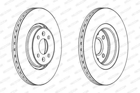 Тормозной диск FERODO DDF1513C