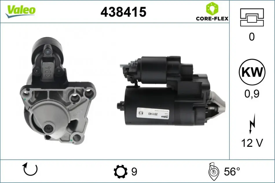 Стартер Valeo 438415 (фото 1)