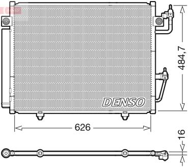 Радіатор кондиціонера MITSUBISHI Pajero IV 07-Н.В. DENSO DCN45009