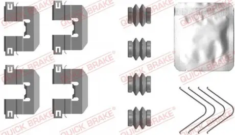 Монтажний компл., Гальм.колодкі QUICK BRAKE 1090117