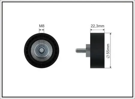 Ролик поліклинового ременя MINI (R56) CAFFARO 500226