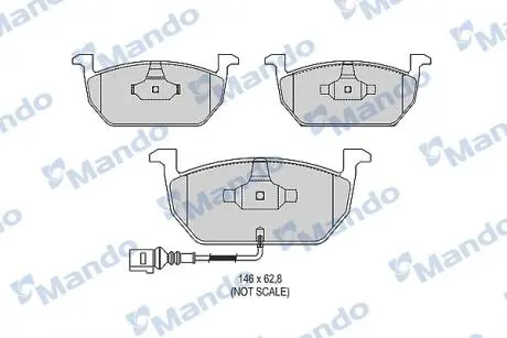 Гальмівні колодки дискові передні MANDO MBF015291