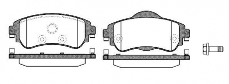 Тормозные колодки передние C4new / DS4 DV6 (без электр. Ручника) Woking P15643.08