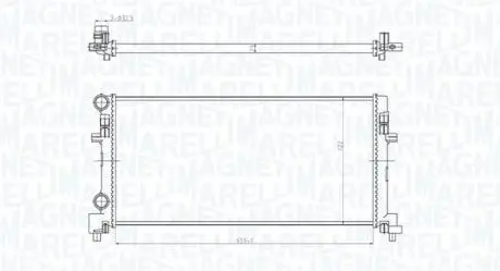 Радіатор системи охолодження MAGNETI MARELLI 350213166200 (фото 1)