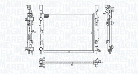 Радіатор системи охолодження MAGNETI MARELLI 350213142600