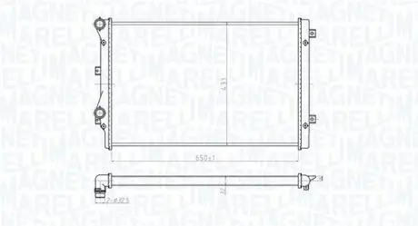 Радіатор системи охолодження MAGNETI MARELLI 350213852000
