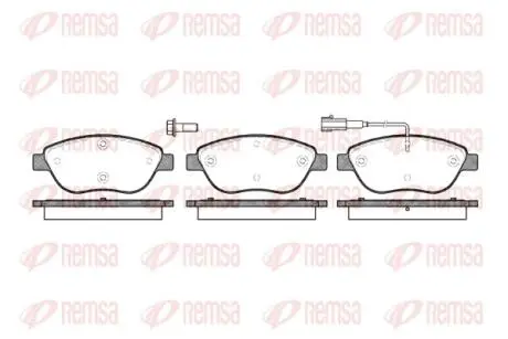 Колодки тормозные дисковые REMSA 0859.01