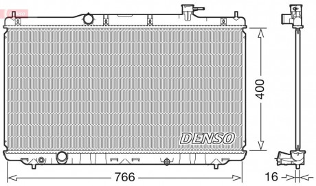 Радиатор охлаждения DENSO DRM40038 (фото 1)