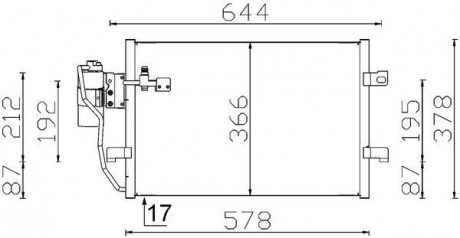 Конденсер кондиционера MAHLE KNECHT AC 351 000S