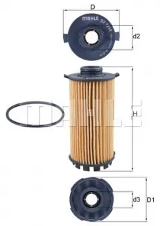 Фильтр масляный MAHLE KNECHT OX1218D