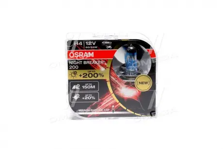 Автолампа Night Breaker 200 (H4 12V 60 / 55W P43t) OSRAM 64193NB200-HCB
