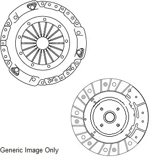 Комплект сцепления Transit (V184) 2.4TDCi 04- (260mm) NATIONAL CK10415 (фото 1)
