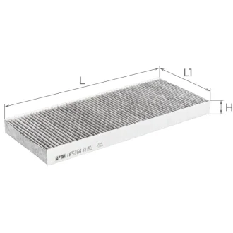 Фильтр салона Citroen C8, Jumpy I / Fiat Scudo I, Ulysse II / Peugeot 807, Expert I (с активированными углем) Альфа ALPHA FILTER AF5154a (фото 1)