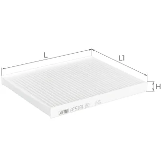 Фильтр салона Hyundai ix20 1,4-1,6L / 1,6Crdi 10- / Kia Venga 1,4-1,6L / 1,6Crdi 10- Альфа ALPHA FILTER AF5181 (фото 1)