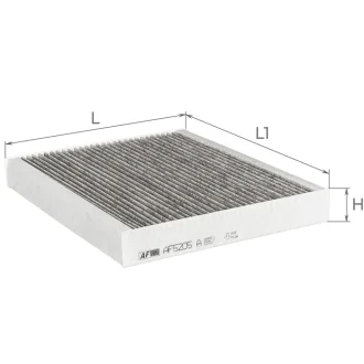 Фільтр салону (вугільний) Ford Mondeo V, S-Max II, Galaxy III, Edge (CDQ) Альфа ALPHA FILTER AF5205a