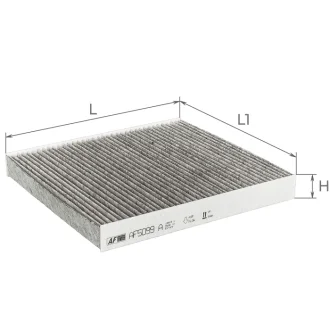 Фильтр салона (с акт углем) VW Sharan 2,0L 10-15 / Audi A6 94-97 Альфа ALPHA FILTER AF5099a