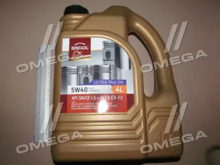 Масло моторн. Ultra Plus GN 5W40 API SN / CF LS (Каністра 4л) BREXOL 48021134649