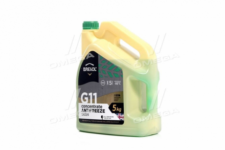 Антифриз <> GREEN CONCENTRATE G11 (-80C) 5kg BREXOL Antf-030