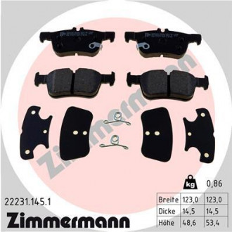 Гальмівні колодки ZIMMERMANN 22231.145.1