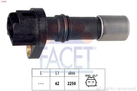 Датчик коленвала FACET 9.0461