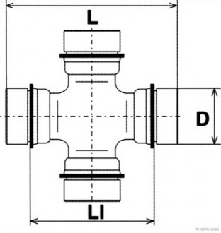 Крестовина JAKOPARTS J2922007