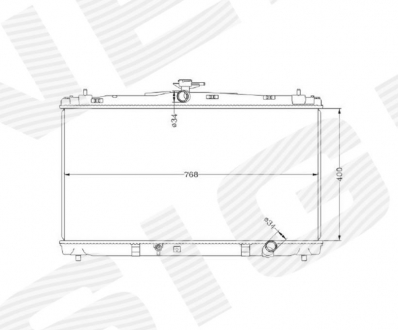 Радиатор TOYOTA CAMRY (XV50), 12 - 14 Signeda RA37192A (фото 1)