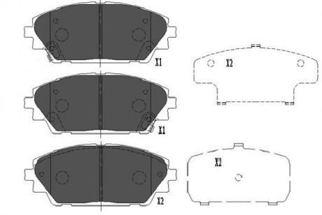 Колодки тормозные KAVO KBP-4571 (фото 1)
