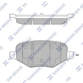 Кт. Гальмівні колодки дискові Hi-Q (SANGSIN) SP1621