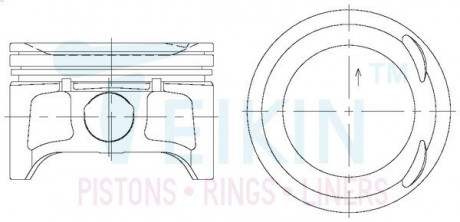 Поршень TEIKIN 44333050