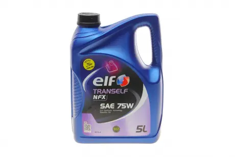 Масло трансмиссий. TRANSELF NFX SAE 75W (Канистра 5л) ELF 223530