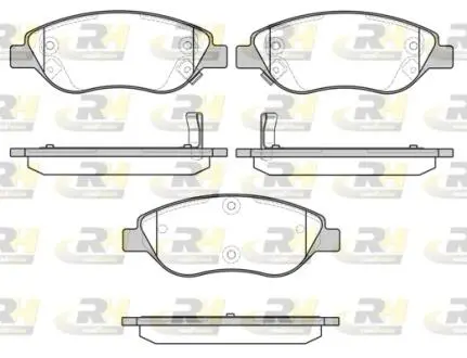 Тормозные колодки дисковые ROADHOUSE 2860.12