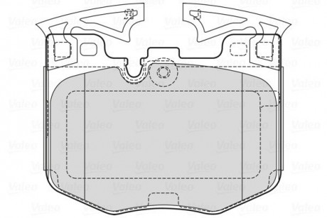 Гальмівні колодки дискові BMW 3 (G21,81) / 5 (G30) / 6 (G32) / 7 (G11,12) / 8 (G14,16) / X3 / X4 / X5 / X7 / Z4 "F" 15 >> Valeo 601755