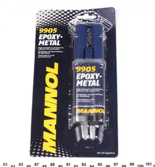 Клей двухкомпонентный для металлических деталей MANNOL Epoxy-Metall (двойной шприц), 30г. Mannol - SCT 9905