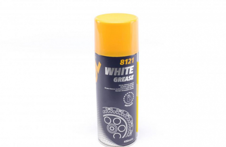 Смазка литиевая (белая) MANNOL White Grease (аэрозоль), 450мл. Mannol - SCT 8121