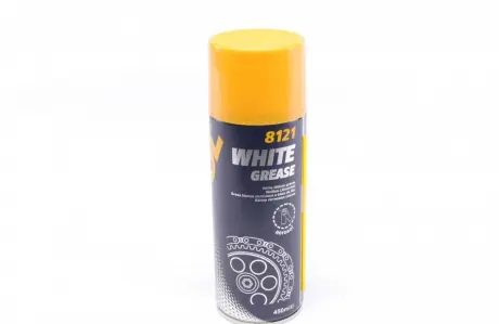 Смазка литиевая (белая) MANNOL White Grease (аэрозоль), 450мл. Mannol - SCT 8121