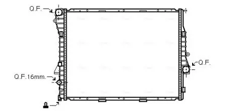 Радіатор BMW X5 4.6 / 4.8 01- (Ava) AVA COOLING BWA2276