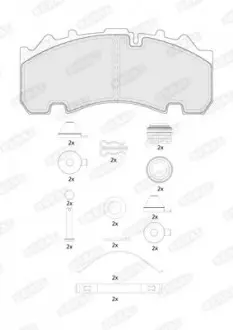 Тормозные колодки, дисковые BERAL BCV29265TK